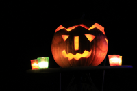 Turn your pampered pumpkins into scary Hallowe'en faces ready